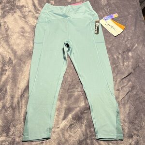 Gottex Light Green Cropped Capri Leggings Small New